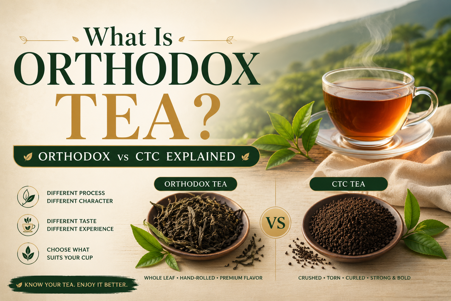 What Is Orthodox Tea? Orthodox vs CTC Explained