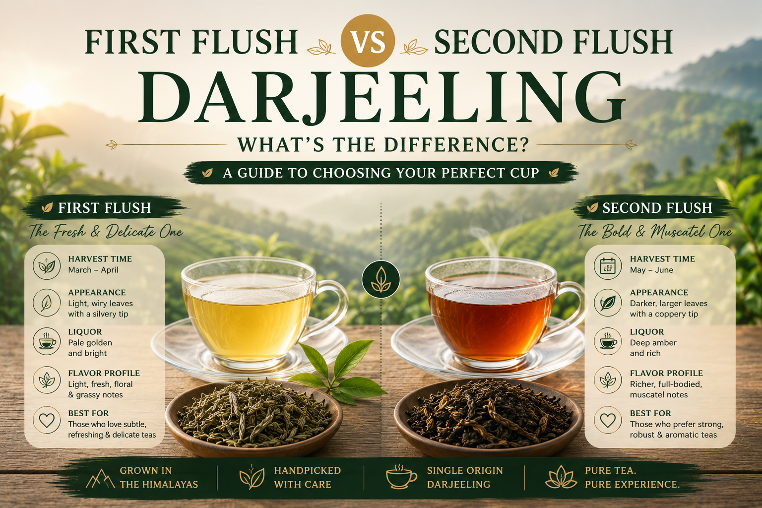 First Flush vs Second Flush Darjeeling: What's the Difference?