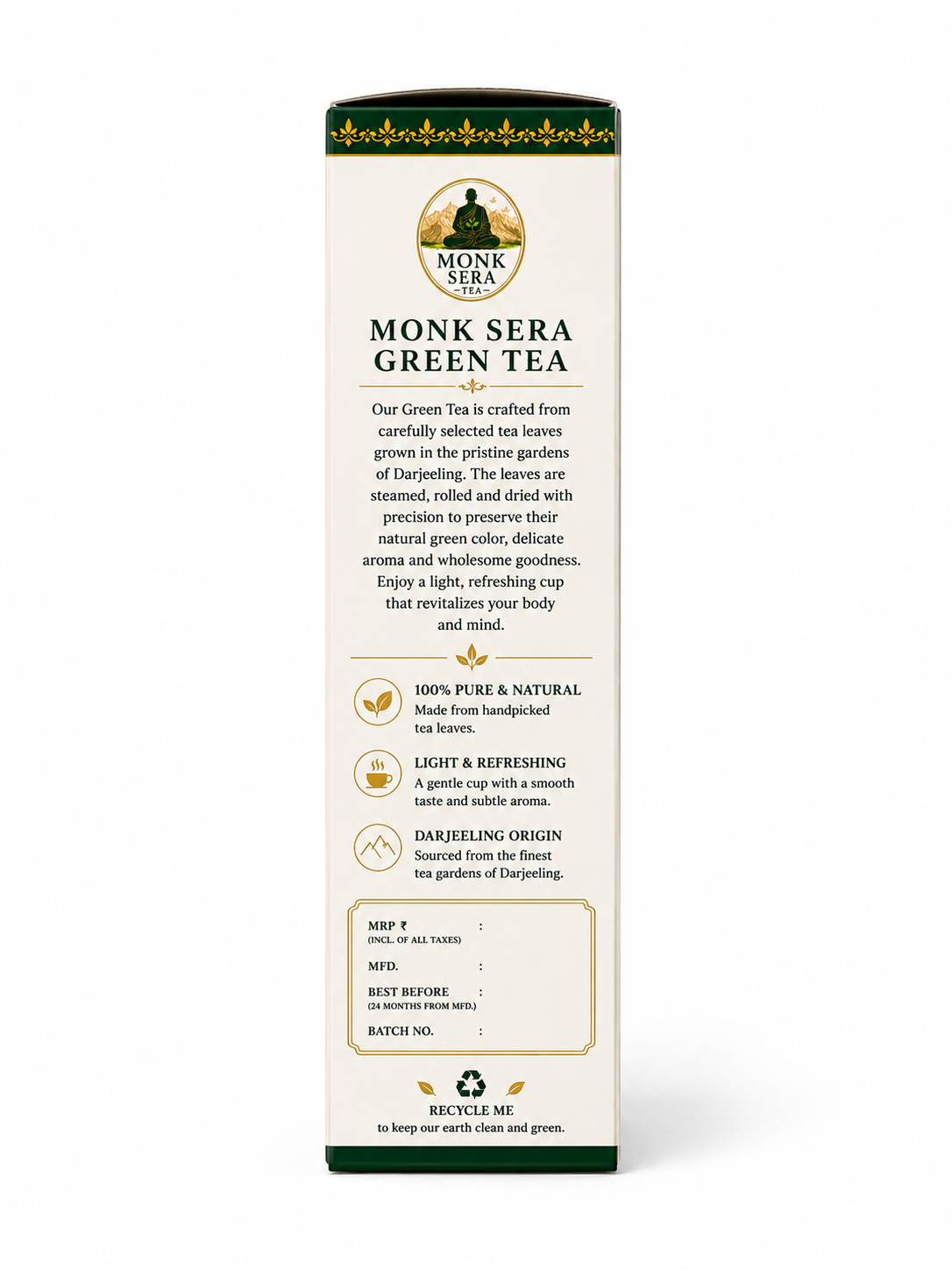Darjeling Tea (Sittong) First Flush Green Tea — view 4